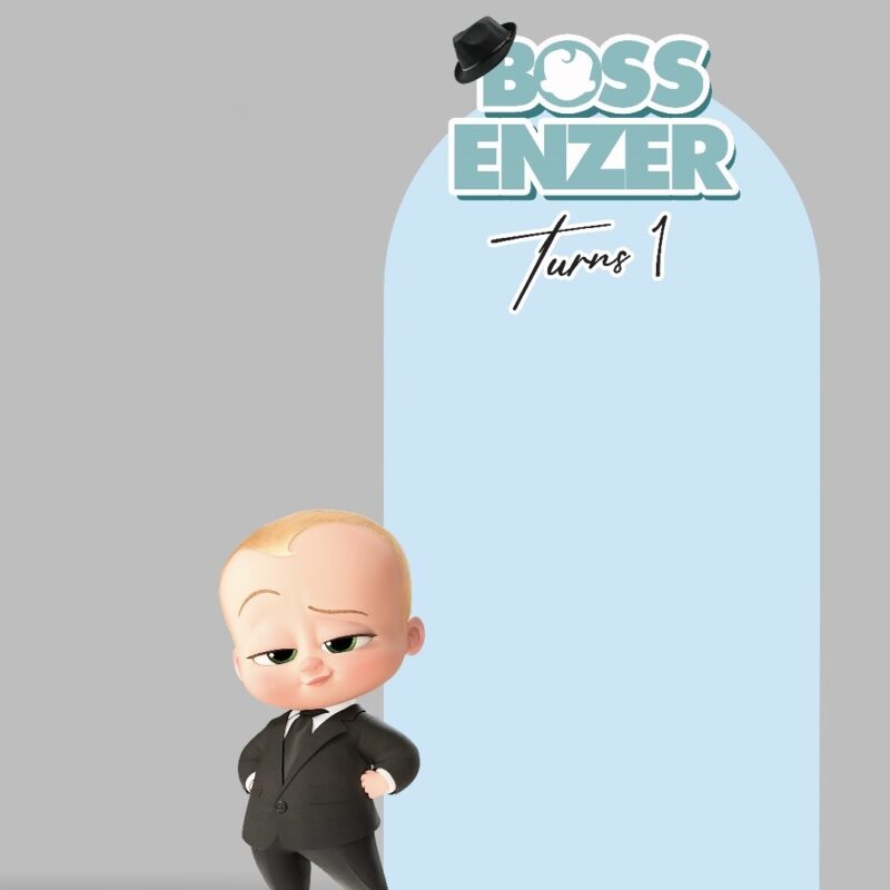 Boss Baby Backdrop & Standee Set