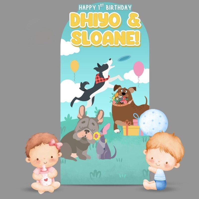 Dogs Backdrop & Standee Set