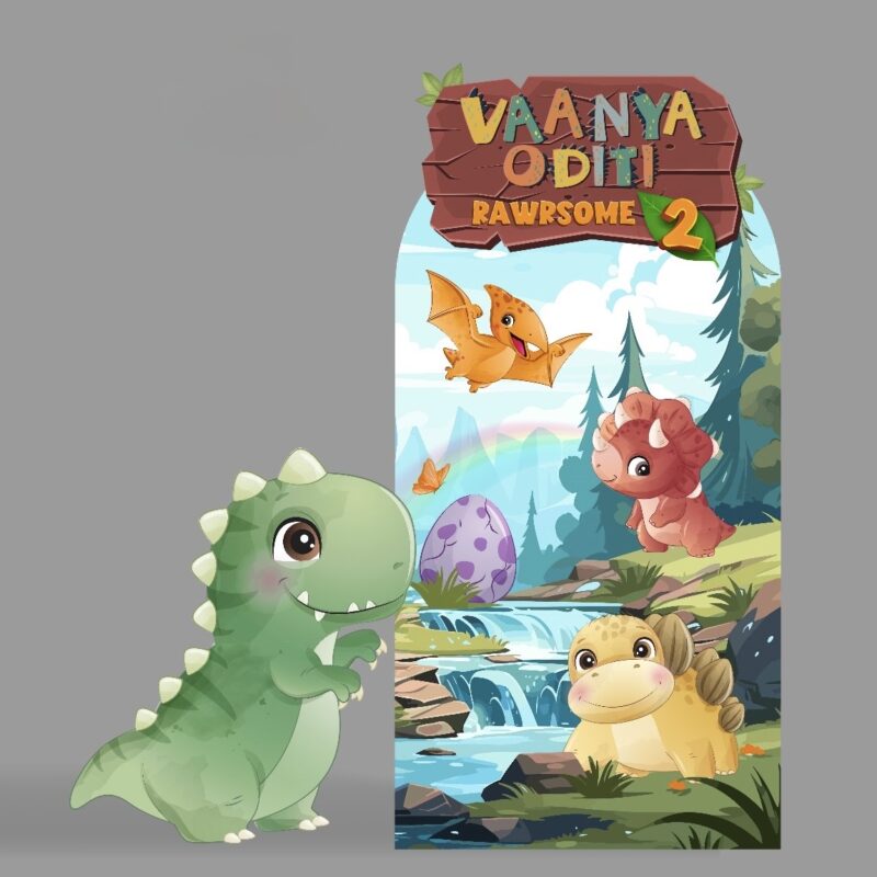 Dinosaur Backdrop & Standee Set