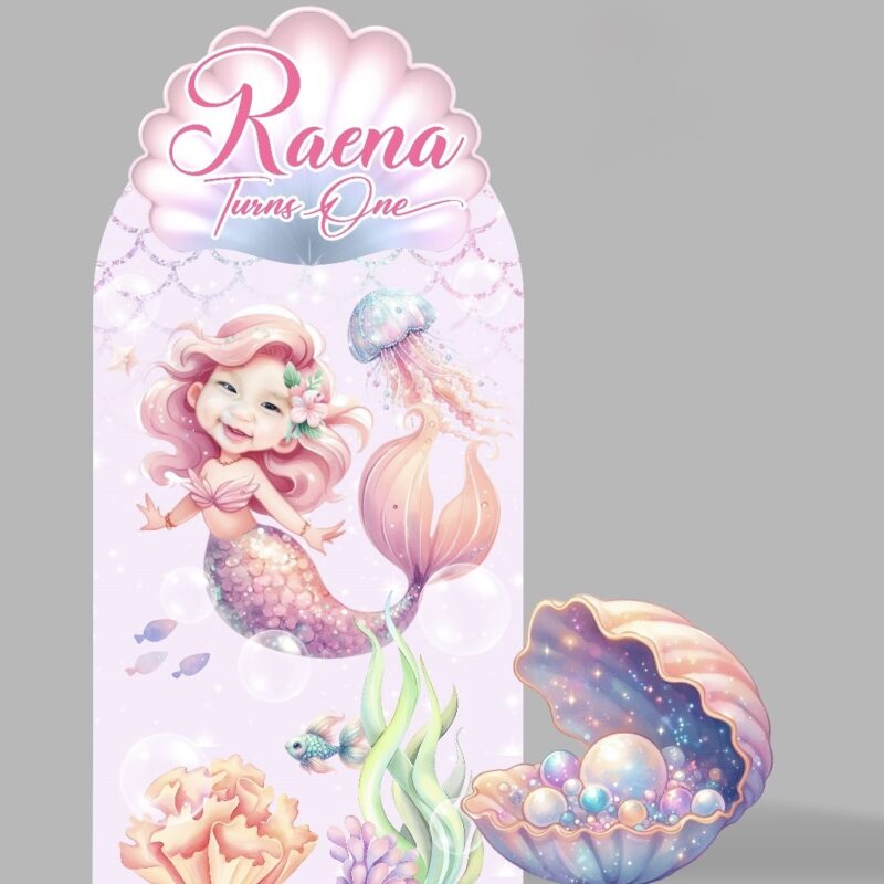 Mermaid Backdrop & Standee Set