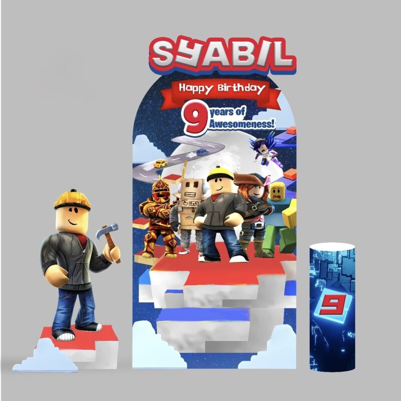 Roblox Sky Platform Backdrop & Standee Set