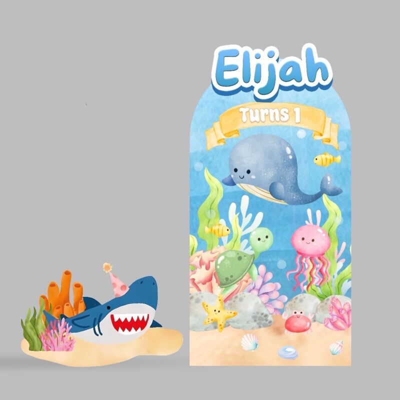 Under the Sea Backdrop & Standee Set