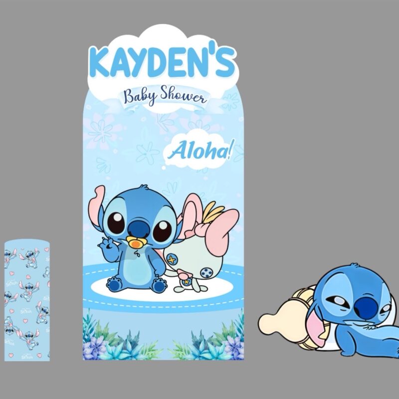 Stitch & Angel Backdrop & Standee Set