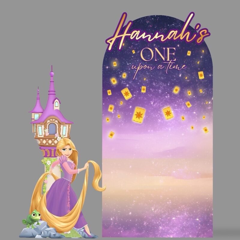 Tangled Rapunzel Princess Backdrop & Standee Set
