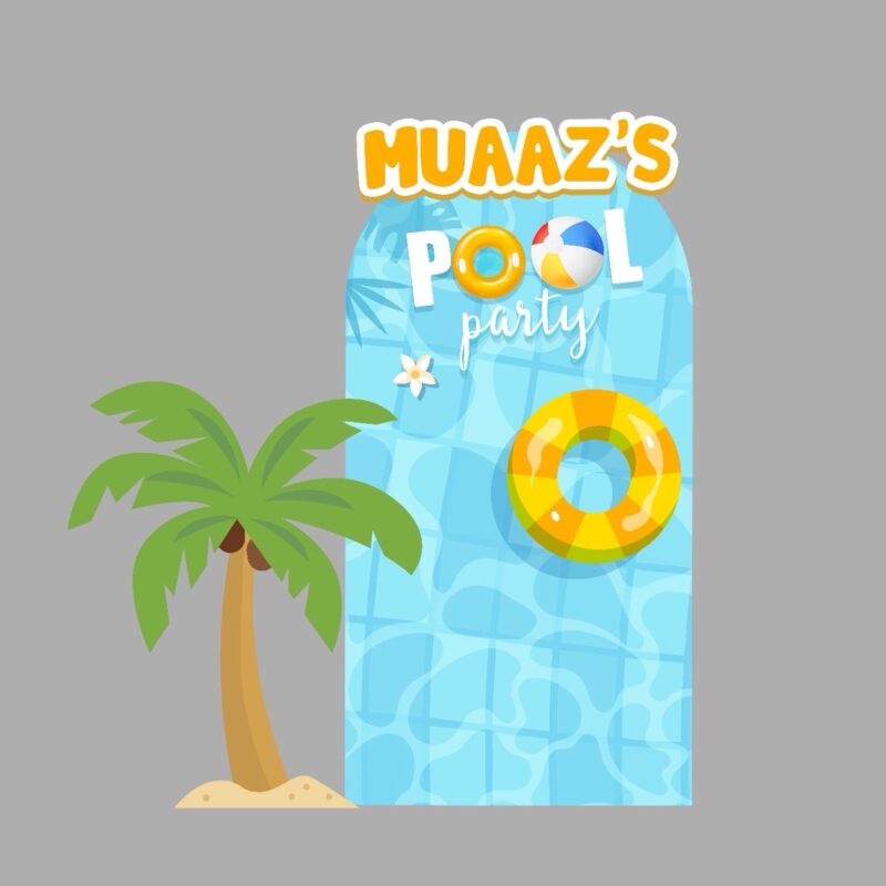 Summer Pool Backdrop & Standee Set