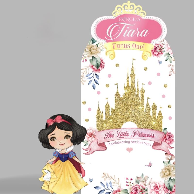 Snow White Princess Castle Backdrop & Standee Set