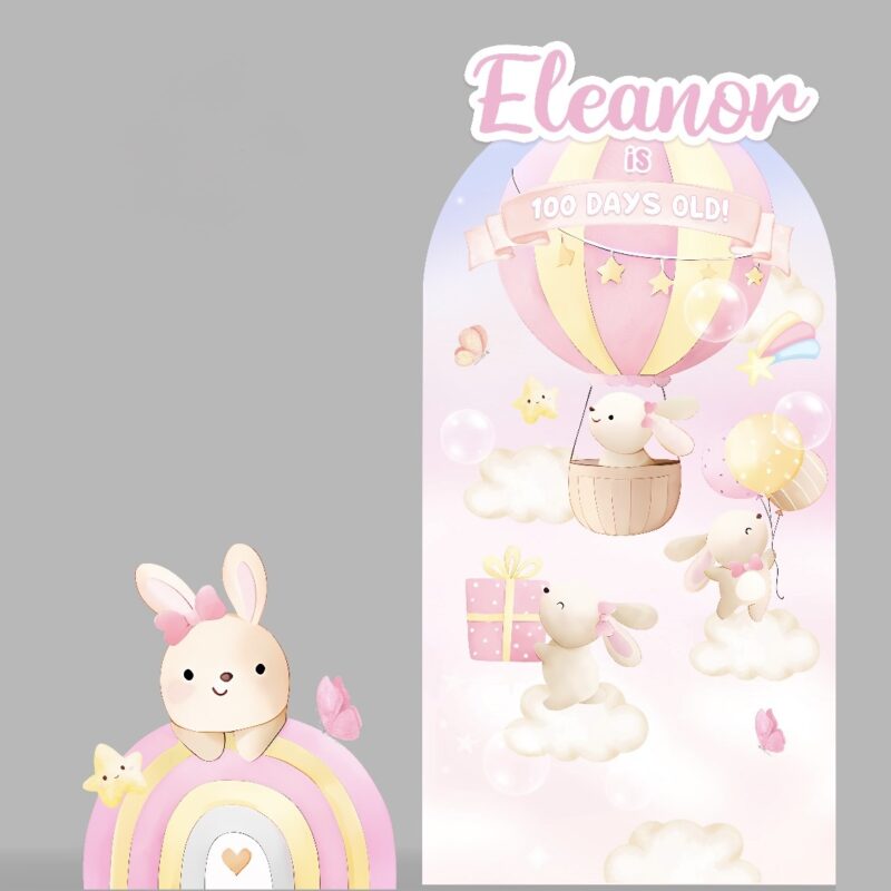 Bunny Backdrop & Standee Set