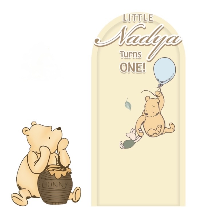 Winnie Backdrop & Standee Set