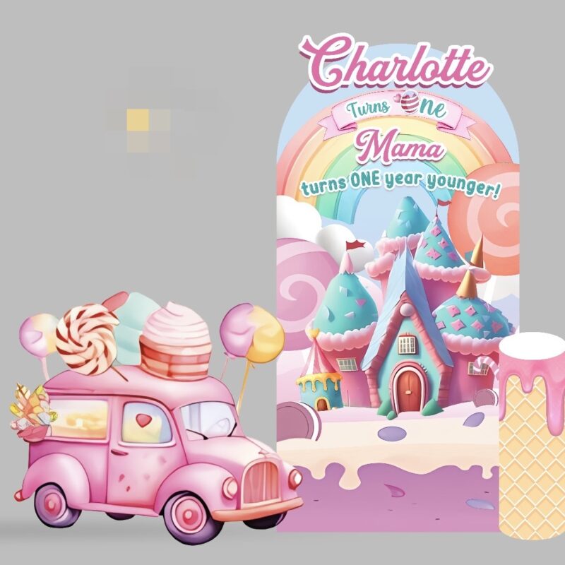 Candy House Backdrop & Standee Set