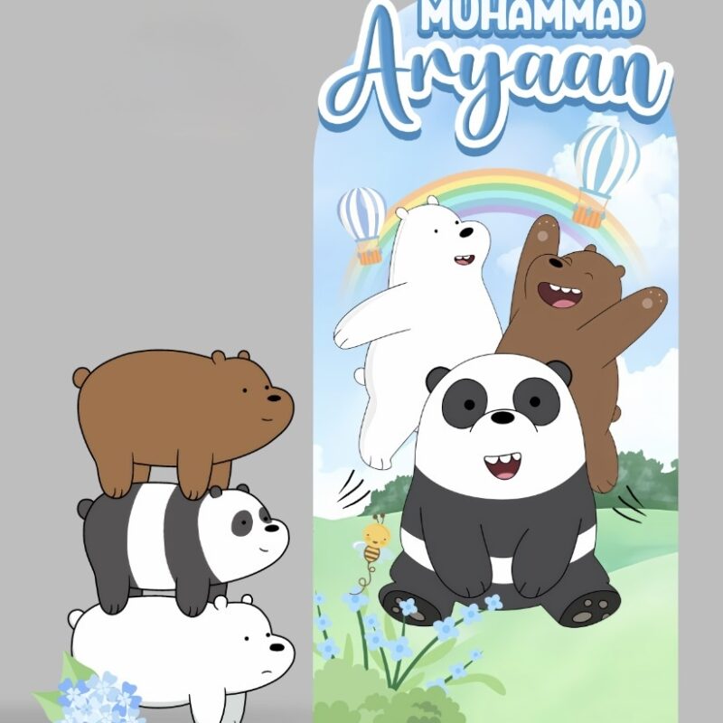 We Bare Bears Backdrop & Standee Set