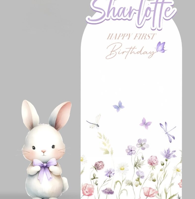 Bunny Backdrop & Standee Set