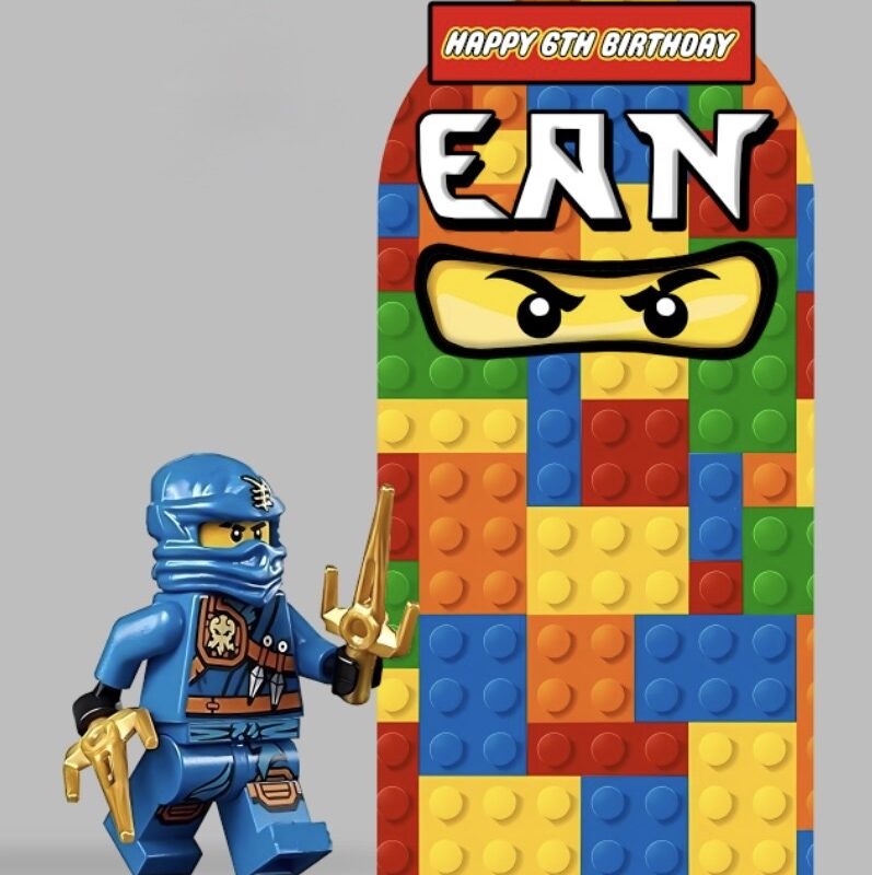 Ninja Lego Backdrop & Standee Set