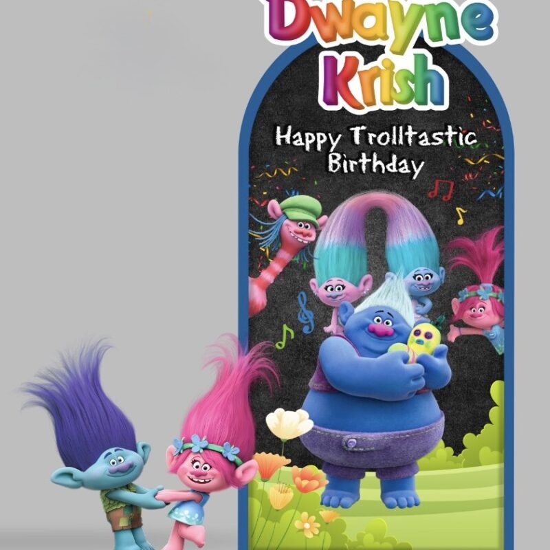 Trolls Backdrop & Standee Set