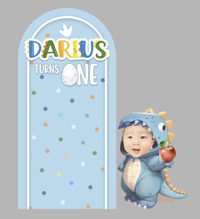 Dinosaur Backdrop & Standee Set