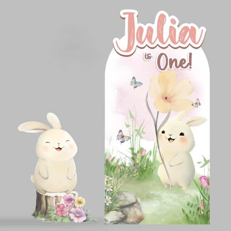 Bunny Backdrop & Standee Set