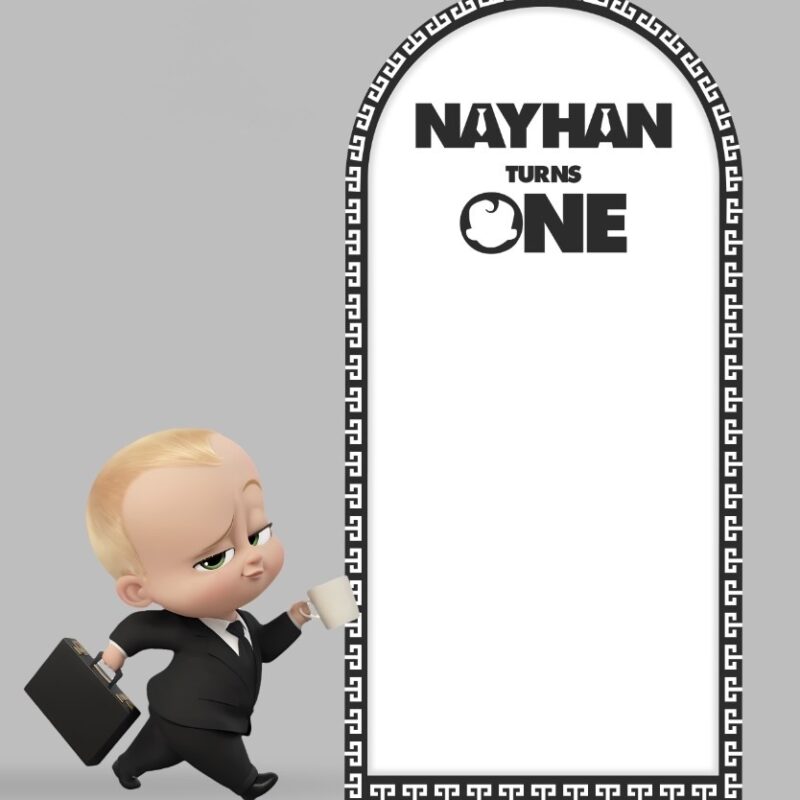 Boss Baby Backdrop & Standee Set